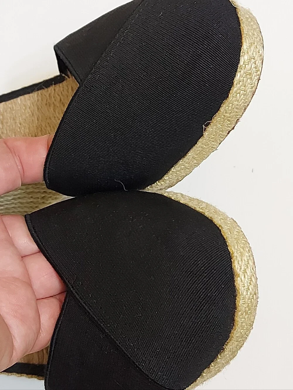 Ralph Lauren Women’s Black Espadrille Wedge Sandals